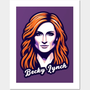 Becky Lynch Portrait Posters and Art